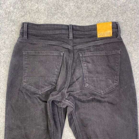 DU/ER L2X Relaxed Fit Stretch Black Denim Jeans Men’s Size 32x30 - Picture 12 of 13